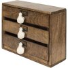 Clayre & Eef 6H2109 Cassettiera Marrone Mini 29x14x22 cm