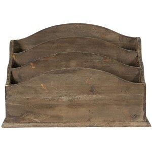 Clayre & Eef 6H2112 Portalettere marrone 33x17x22 cm