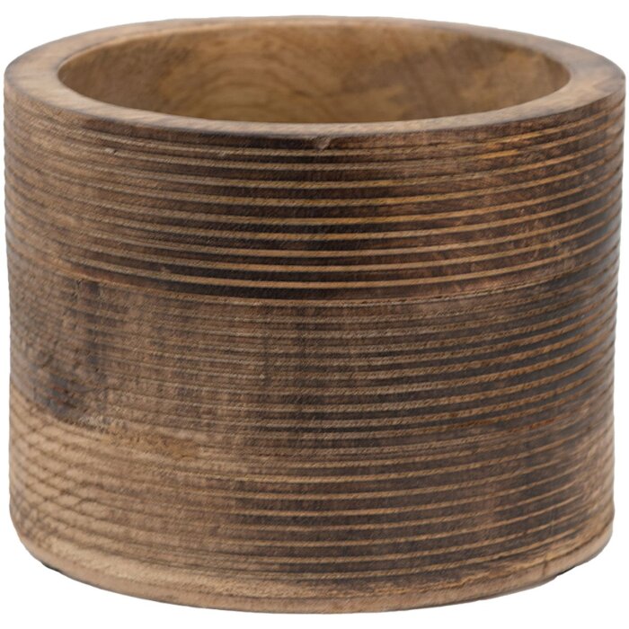 Clayre & Eef 6H2150M Vaso da fiori per interni marrone Ø 15x12 cm