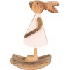 Clayre & Eef 6H2151M Coniglio decorativo marrone, rosa 14x7x25 cm