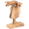 Clayre & Eef 6H2152 Coniglio decorativo marrone, rosa 15x6x22 cm