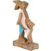Clayre & Eef 6H2153 Deco Rabbit Marrone, Blu 12x6x22 cm
