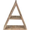 Clayre & Eef 6H2198 Scaffale a muro marrone 31x11x36 cm