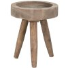 Clayre e Eef 6h2212 Tavolo Fioriera Marrone ø 16x20 cm