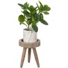 Clayre e Eef 6h2212 Tavolo Fioriera Marrone ø 16x20 cm