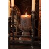 Clayre & Eef 6H2232 Portacandele marrone Ø 14x16 cm