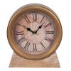 Clayre & Eef 6KL0749 Orologio da tavolo marrone 17x4x20 cm - 1xAA