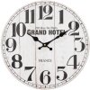 Clayre & Eef 6KL0758 Orologio da parete bianco Ø 34x4 cm - 1xAA