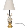 Clayre & Eef 6LMC0056 Lampada da tavolo Rabbit Beige Ø 22x57 cm