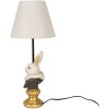 Clayre & Eef 6LMC0056 Lampada da tavolo Rabbit Beige Ø 22x57 cm