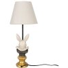 Clayre & Eef 6LMC0056 Lampada da tavolo Rabbit Beige Ø 22x57 cm