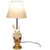 Clayre & Eef 6LMC0056 Lampada da tavolo Rabbit Beige Ø 22x57 cm