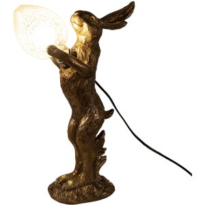 Clayre & Eef 6LMP734 Lampada da tavolo color oro 12x24x41 cm