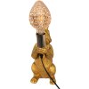 Clayre & Eef 6LMP748 Lampada da tavolo Rabbit color oro 13x17x36 cm E27-max 1x60W