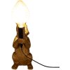 Clayre & Eef 6LMP748 Lampada da tavolo Rabbit color oro 13x17x36 cm E27-max 1x60W