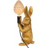 Clayre & Eef 6LMP748 Lampada da tavolo Rabbit color oro 13x17x36 cm E27-max 1x60W