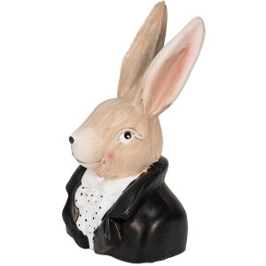 Clayre & Eef 6MG0025 Coniglio decorativo nero 11x9x19 cm