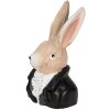 Clayre & Eef 6MG0025 Coniglio decorativo nero 11x9x19 cm