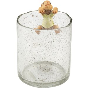 Clayre & Eef 6PR3532 Coniglio decorativo verde, marrone 5x5x9 cm