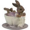 Clayre & Eef 6PR3535 Coniglio decorativo rosa 10x8x9 cm