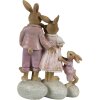 Clayre & Eef 6PR3540 Coniglio Deco Rosa, Beige 11x6x18 cm