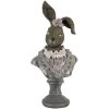 Clayre & Eef 6PR3544 Coniglio decorativo Beige, Marrone, Grigio 12x12x32 cm