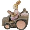 Clayre & Eef 6PR3554 Coniglio Deco Rosa, Beige 13x7x12 cm