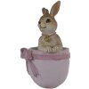 Clayre & Eef 6PR3565 Ciondolo Gioiello Coniglio Rosa 5x4x8 cm
