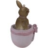 Clayre & Eef 6PR3565 Ciondolo Gioiello Coniglio Rosa 5x4x8 cm