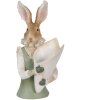 Clayre & Eef 6PR3594 Coniglio decorativo Verde, Marrone, Beige 16x13x30 cm
