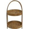 Clayre & Eef 6RO0559 Tavolo a gradinate 2 livelli Marrone Ø 30x54 cm
