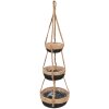 Clayre & Eef 6RO0572 Vaso da fiori sospeso marrone Ø 24x83 cm