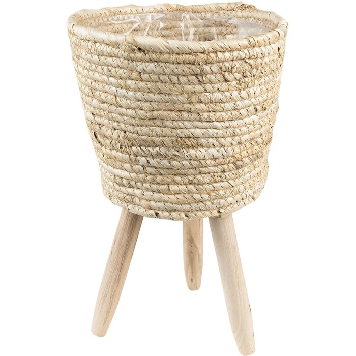 Clayre & Eef 6RO0573 Vaso da fiori per interni marrone Ø 22x33 cm