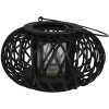 Clayre & Eef 6RO0582 Lanterna nera Ø 23x12 cm