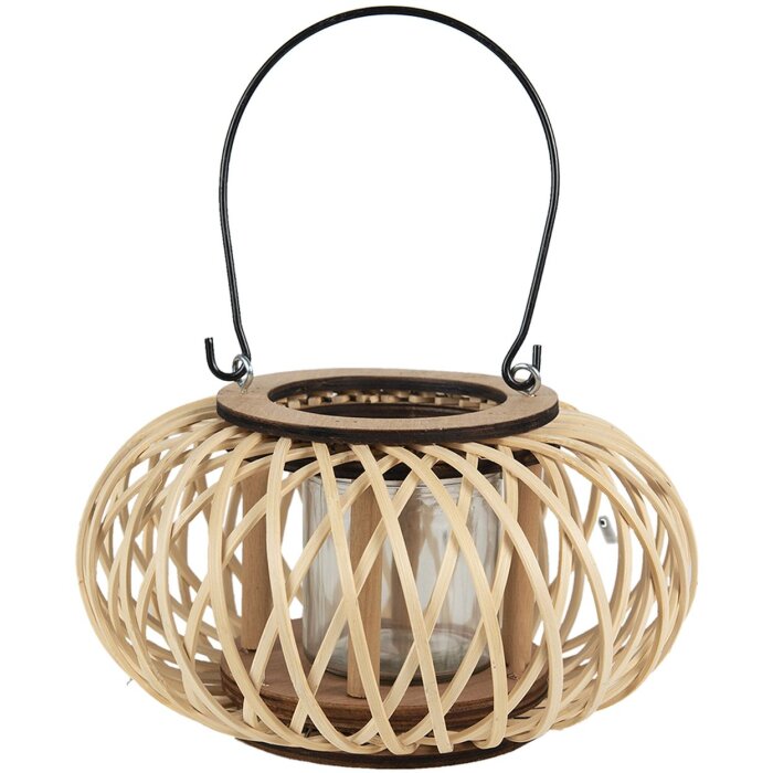 Clayre & Eef 6RO0583 Lanterna Beige Ø 23x12 cm