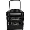 Clayre & Eef 6RO0586L Lanterna nera 21x21x25 cm