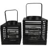 Clayre & Eef 6RO0586S Lanterna nera 17x17x20 cm