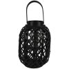 Clayre & Eef 6RO0590 Lanterna nera Ø 22x29 cm