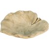 Clayre & Eef 6TE0384 Mangiatoia per uccelli Leaf Beige 22x22x6 cm