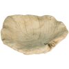 Clayre & Eef 6TE0384 Mangiatoia per uccelli Leaf Beige 22x22x6 cm