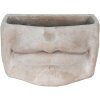 Clayre Eef 6TE0389L Vaso da fiori per interni Grigio Bocca 26x16x16 cm