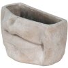 Clayre Eef 6TE0389L Vaso da fiori per interni Grigio Bocca 26x16x16 cm