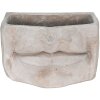 Clayre & Eef 6TE0389S Vaso da fiori per interni Grigio Bocca 21x13x14 cm