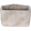 Clayre & Eef 6TE0389S Vaso da fiori per interni Grigio Bocca 21x13x14 cm