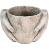 Clayre & Eef 6TE0391L Vaso da fiori per interni Beige 25x18x17 cm