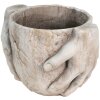 Clayre & Eef 6TE0391L Vaso da fiori per interni Beige 25x18x17 cm