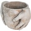Clayre & Eef 6TE0391S Vaso da fiori per interni Beige 21x16x15 cm