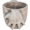 Clayre & Eef 6TE0391S Vaso da fiori per interni Beige 21x16x15 cm