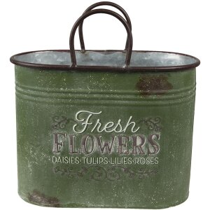 Clayre & Eef 6Y4773 Vaso da fiori per interni verde,...