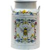 Clayre & Eef 6Y4774 Lattina Deco Bianco, Giallo Ø 19x28 cm
